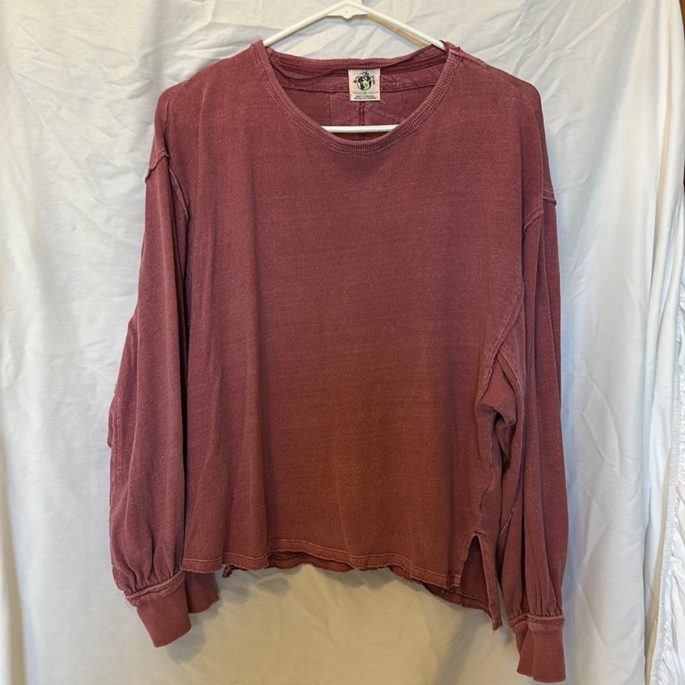 Free People size small pink/purple top